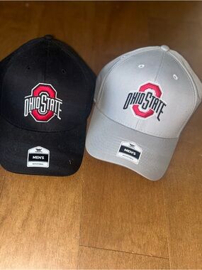 New Ohio State Logo Hats - Black and Gray Fan Merch Buckeyes Souvenir Graduation